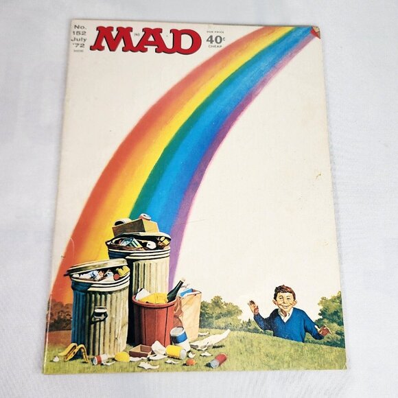 Mad Magazine Issue # 152 July 1972 Richard‎ Nixon & Bunker End Of The Rainbow FN - Picture 1 of 7